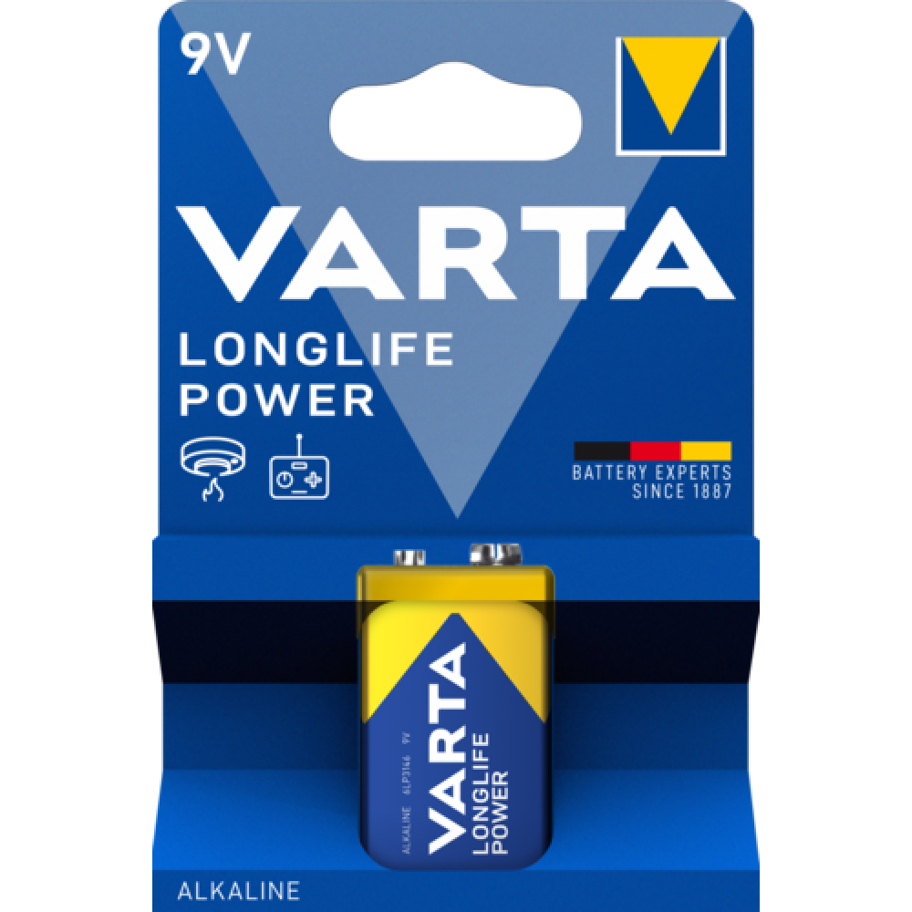 БАТЕРИЯ VARTA LONGLIFE POWER 9V (6LP3146) — 1 БРОЙ