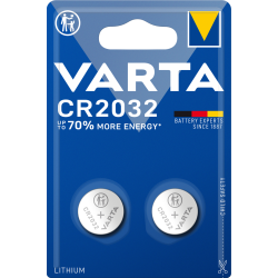 ЛИТИЕВА БУТОННА БАТЕРИЯ VARTA CR2032 — 2 БРОЯ