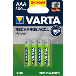 VARTA АКУМУЛАТОРНИ БАТЕРИИ PROFESSIONAL ACCU 800 MAH AAA READY 2 USE - 4БР
