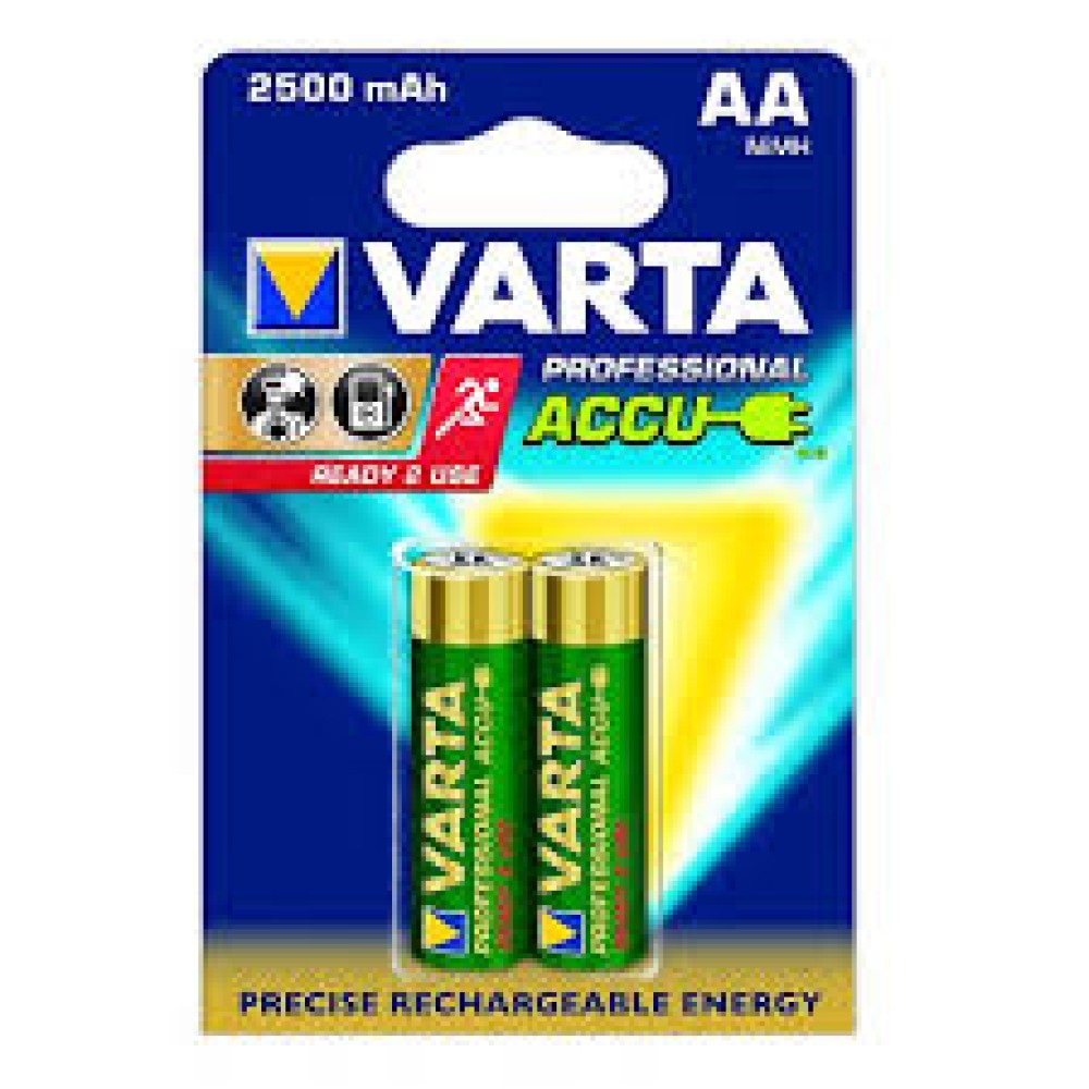 VARTA АКУМУЛАТОРНИ БАТЕРИИ PROFESSIONAL ACCU 2500 MAH  READY 2 USE - 2БР