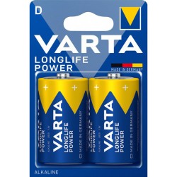 БАТЕРИЯ VARTA LONGLIFE POWER D (LR20) — 2 БРОЯ