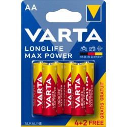 БАТЕРИЯ VARTA LONGLIFE MAX POWER АА (LR6) — 4+2 БРОЯ