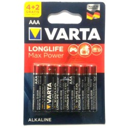VARTA MAX POWER  ААА  4+2БР. 